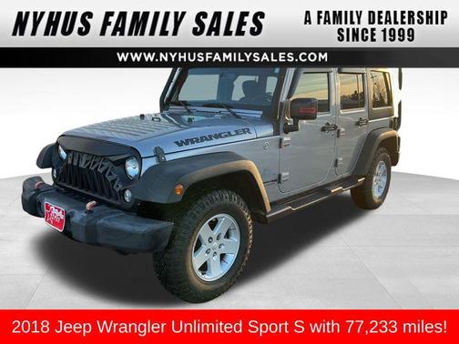 2018 Jeep Wrangler JK Unlimited Sport