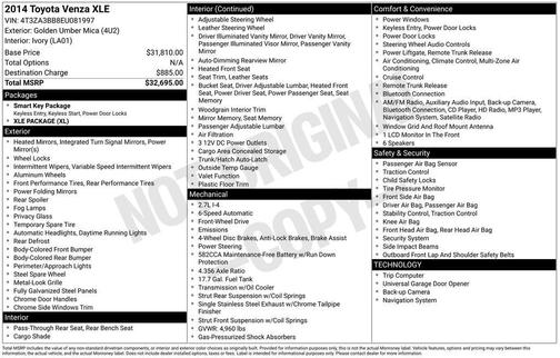 2014 Toyota Venza XLE