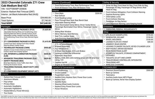 2023 Chevrolet Colorado Z71