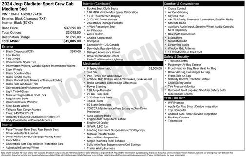 2024 Jeep Gladiator Nighthawk