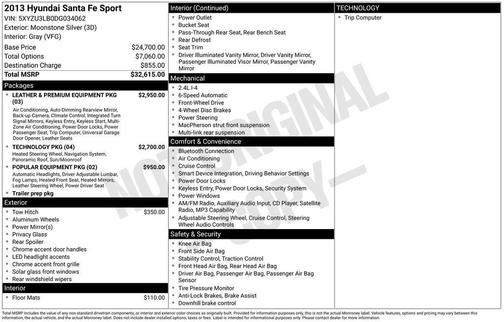 2013 Hyundai SANTA FE Sport