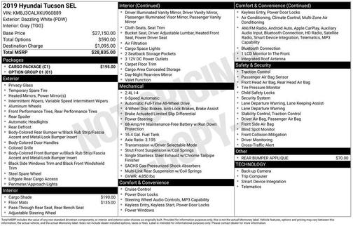 2019 Hyundai TUCSON SE
