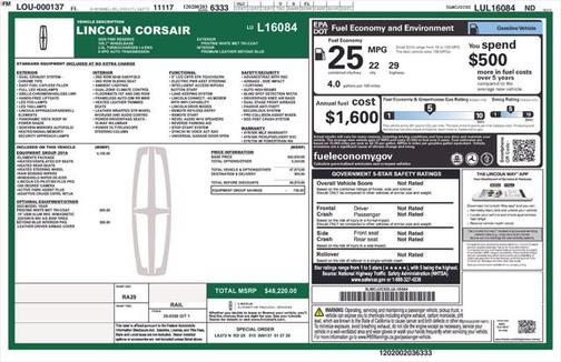 2020 Lincoln Corsair Reserve