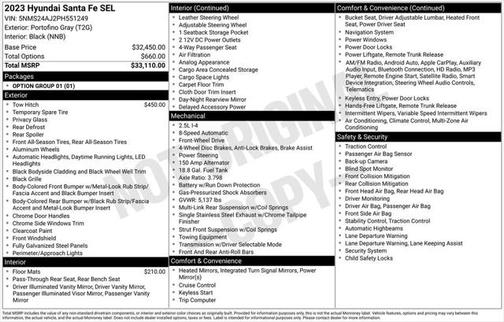2023 Hyundai SANTA FE SEL 2.4