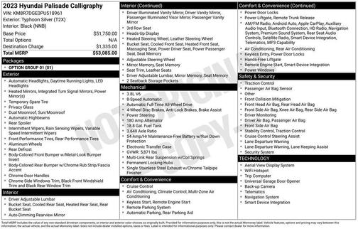 2023 Hyundai PALISADE Calligraphy