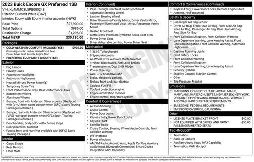 2023 Buick Encore GX Preferred