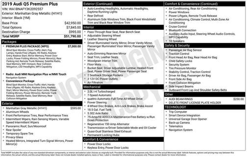 2019 Audi Q5 2.0T Premium Plus