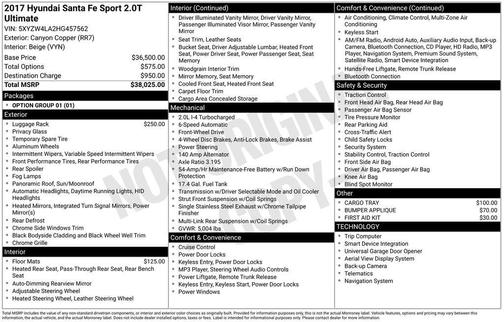 2017 Hyundai Santa Fe Sport 2.0L Turbo Ultimate