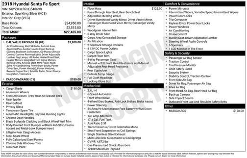 2018 Hyundai Santa Fe Sport 2.4L