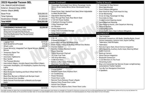 Amazon Gray 2023 Hyundai TUCSON SEL