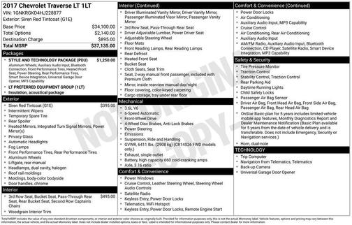 2017 Chevrolet Traverse 1LT