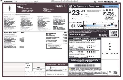 2019 Lincoln MKZ Reserve I
