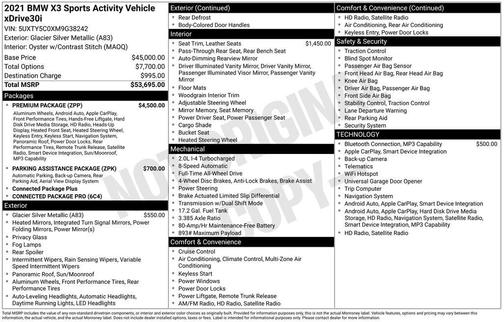 2021 BMW X3 xDrive30i