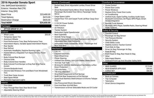 2016 Hyundai SONATA Sport