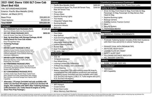 2021 GMC Sierra 1500 SLT