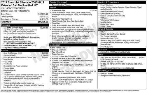 2017 Chevrolet Silverado 2500 LT