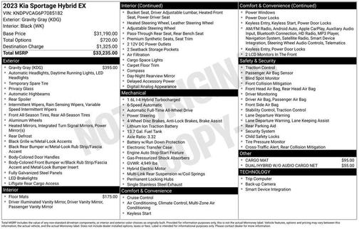 2023 Kia Sportage Hybrid EX