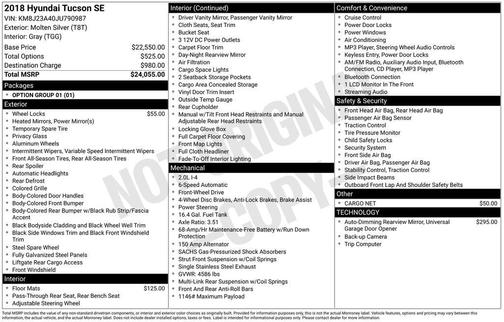 2018 Hyundai TUCSON SE