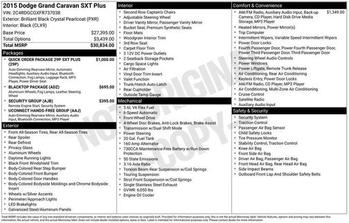2015 Dodge Grand Caravan SXT