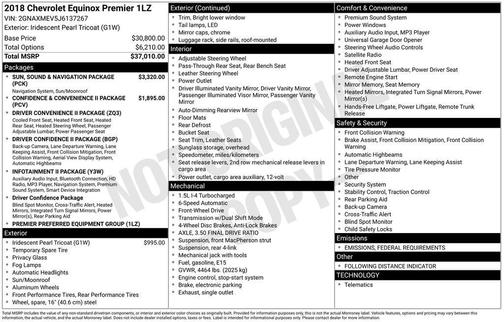 2018 Chevrolet Equinox Premier