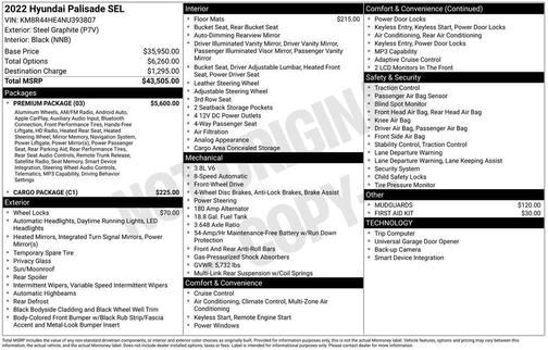 2022 Hyundai PALISADE SEL