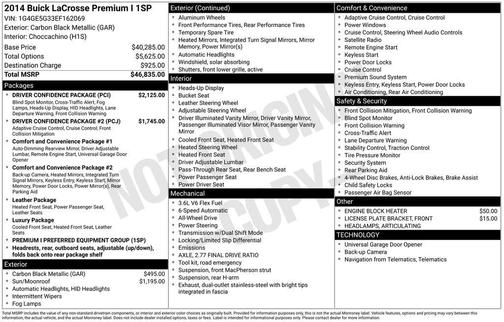 2014 Buick LaCrosse Premium 1