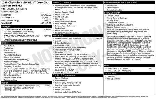 2018 Chevrolet Colorado LT