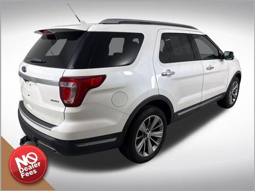 White Platinum Clearcoat Metallic 2018 Ford Explorer Limited