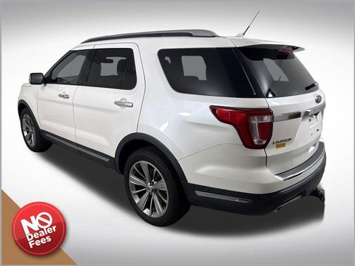White Platinum Clearcoat Metallic 2018 Ford Explorer Limited