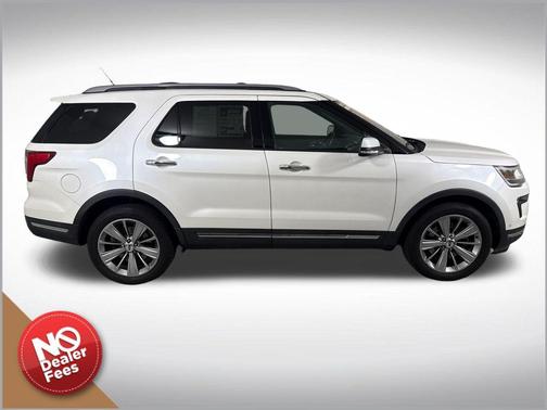 White Platinum Clearcoat Metallic 2018 Ford Explorer Limited
