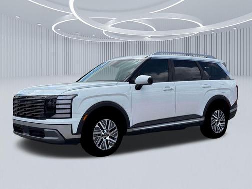 Creamy White Pearl 2026 Hyundai Palisade Hybrid Blue SEL 7P