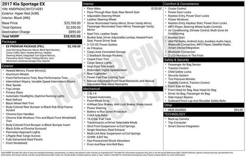 2017 Kia Sportage EX