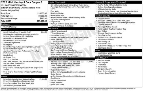 2025 MINI Hardtop Cooper S