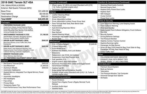 2018 GMC Terrain SLT