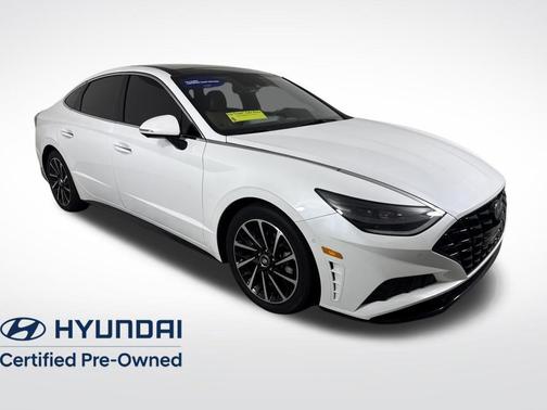 Quartz White 2021 Hyundai SONATA Limited