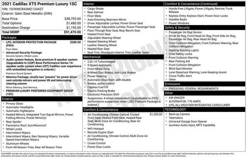 2021 Cadillac XT5 Premium Luxury