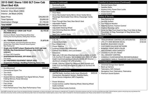 2015 GMC Sierra 1500 SLT