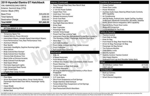 2019 Hyundai Elantra GT Base
