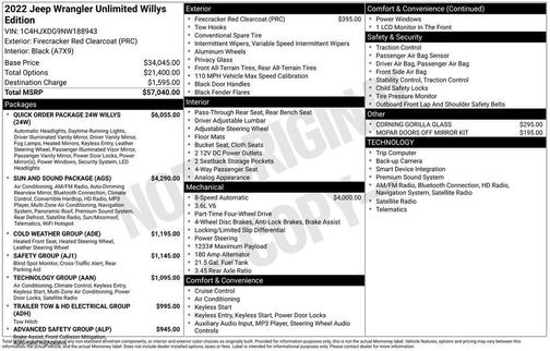 2022 Jeep Wrangler Willys