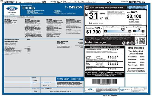 2013 Ford Focus Titanium