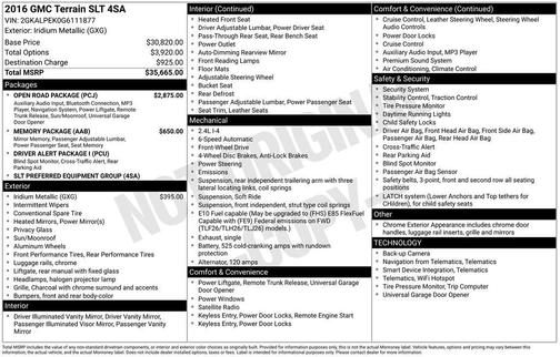 2016 GMC Terrain SLT