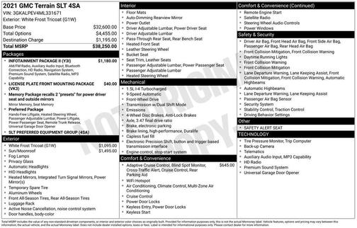 2021 GMC Terrain SLT