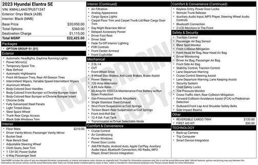 2023 Hyundai ELANTRA SE