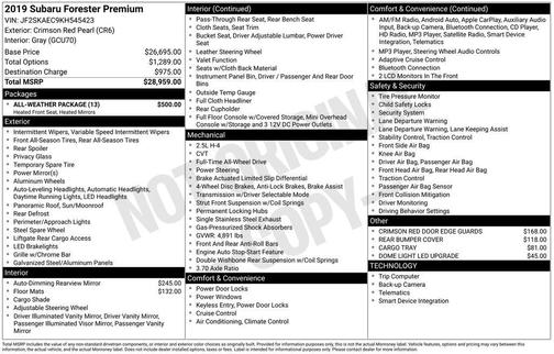 2019 Subaru Forester Premium