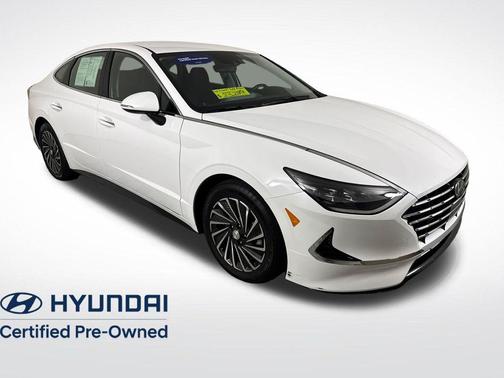Serenity White 2023 Hyundai SONATA Hybrid SE