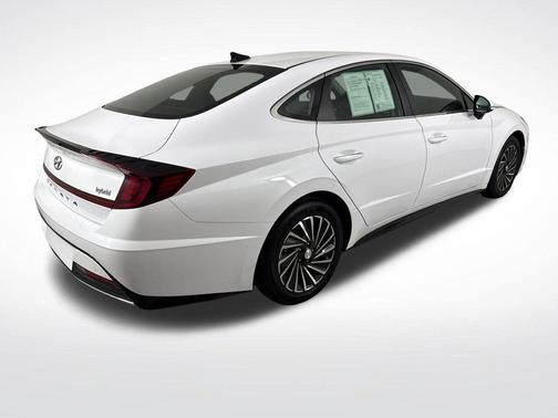 Serenity White 2023 Hyundai SONATA Hybrid SE