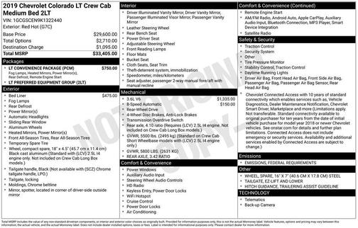 2019 Chevrolet Colorado LT