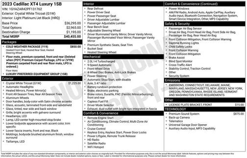 2023 Cadillac XT4 Luxury