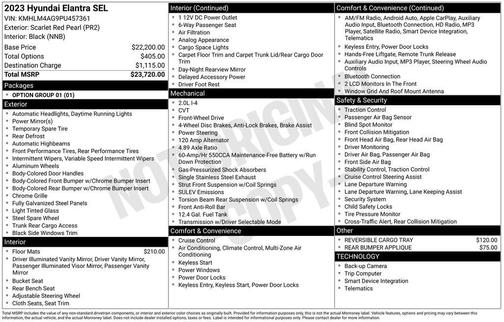 2023 Hyundai ELANTRA SEL