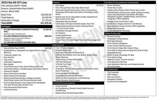 2023 Kia K5 GT-Line